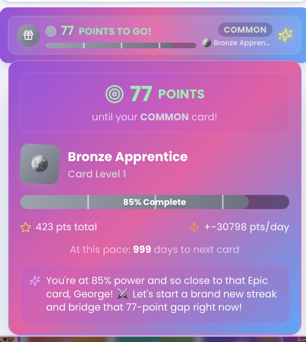 Reward Forge — Knowledge Forge app screen